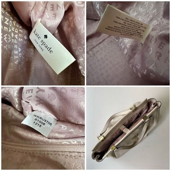 Kate Spade Everett Way Thatcher Tote in Cream Pebbled Leather - Picture 14 of 16